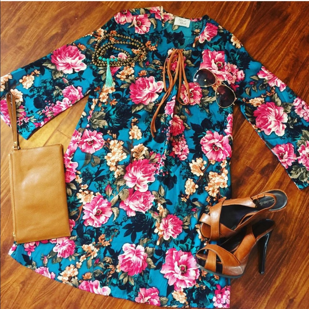 Floral print dress